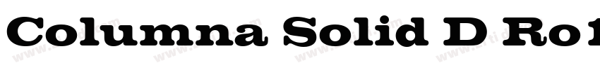Columna Solid D Ro1字体转换